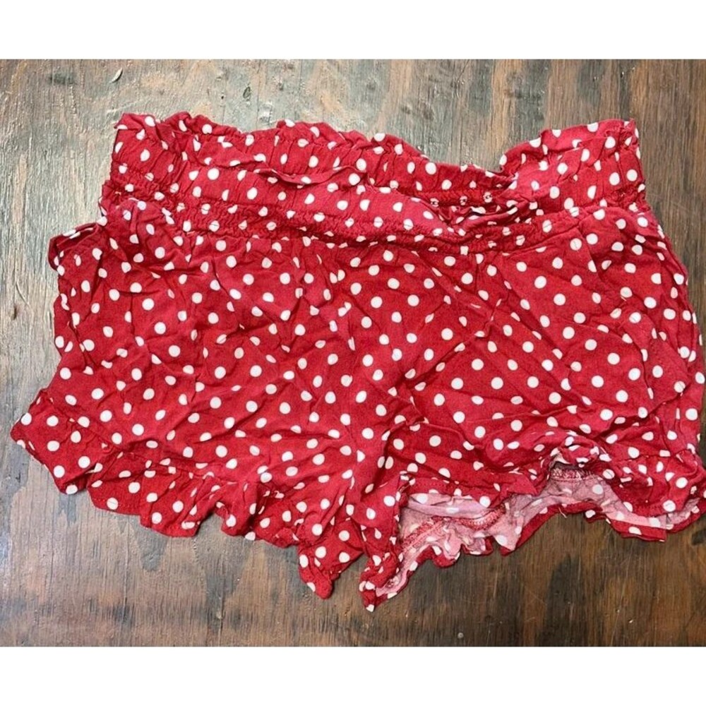 Jolt Red Polka Dot Shorts Size Medium